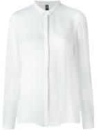 Eleventy Semi Sheer Shirt, Women's, Size: 42, White, Silk
