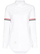 Thom Browne Tri-stripe Detail Button-down Shirt - White