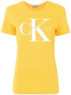Ck Jeans Logo Patch T-shirt - Yellow & Orange