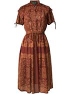 Printed Sheer Dress, Women's, Size: 40, Red, Jean Paul Gaultier Vintage