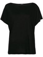 Diesel - Jersey Boatneck T-shirt - Women - Viscose - S, Black, Viscose