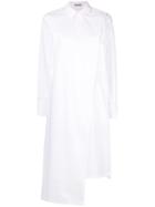 Nehera Asymmetric Wrap-front Dress - White