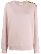 Alexandre Vauthier Button-embellished Sweater - Pink
