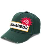Dsquared2 Colour-block Logo Cap - Green