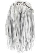 Andrea Bogosian Fringed Leather Bag - White