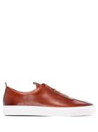Grenson Hand-painted Leather Sneakers - Brown