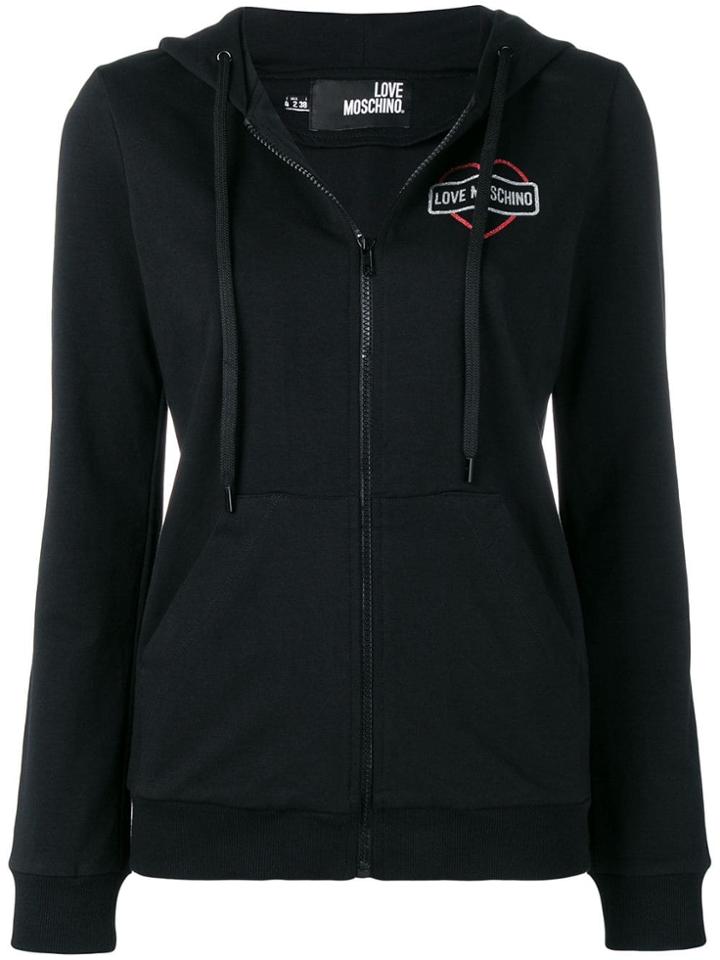 Love Moschino Zipped Sweatshirt - Black