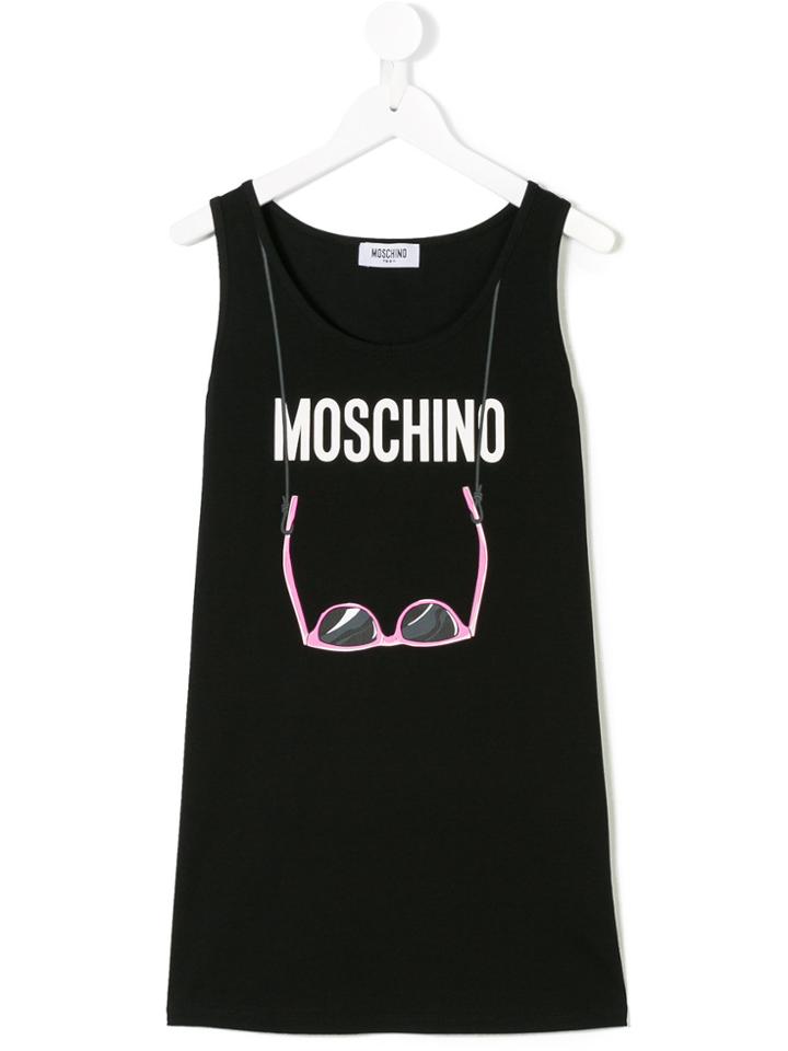 Moschino Kids Logo Print T-shirt - Black