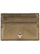 Alexander Mcqueen Skull Detail Cardholder - Metallic