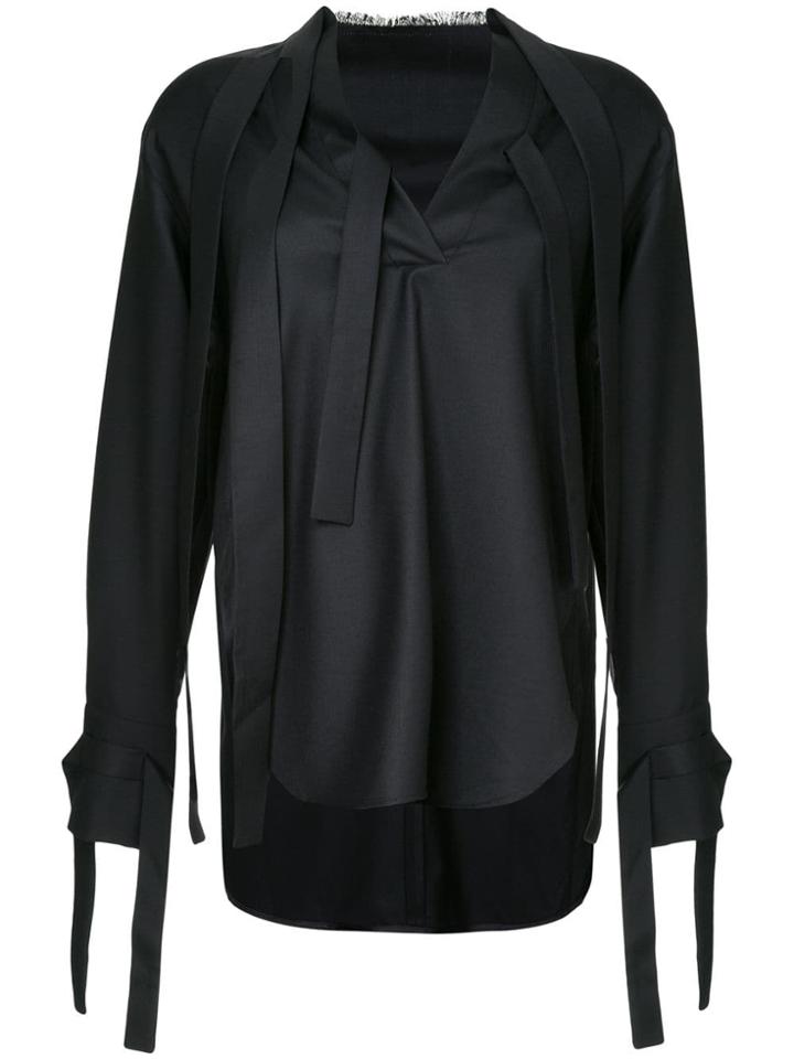 Eudon Choi High Low Blouse - Blue