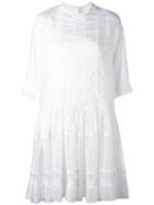 Maison Rabih Kayrouz - Drop Hem Dress - Women - Silk/cotton - 36, White, Silk/cotton