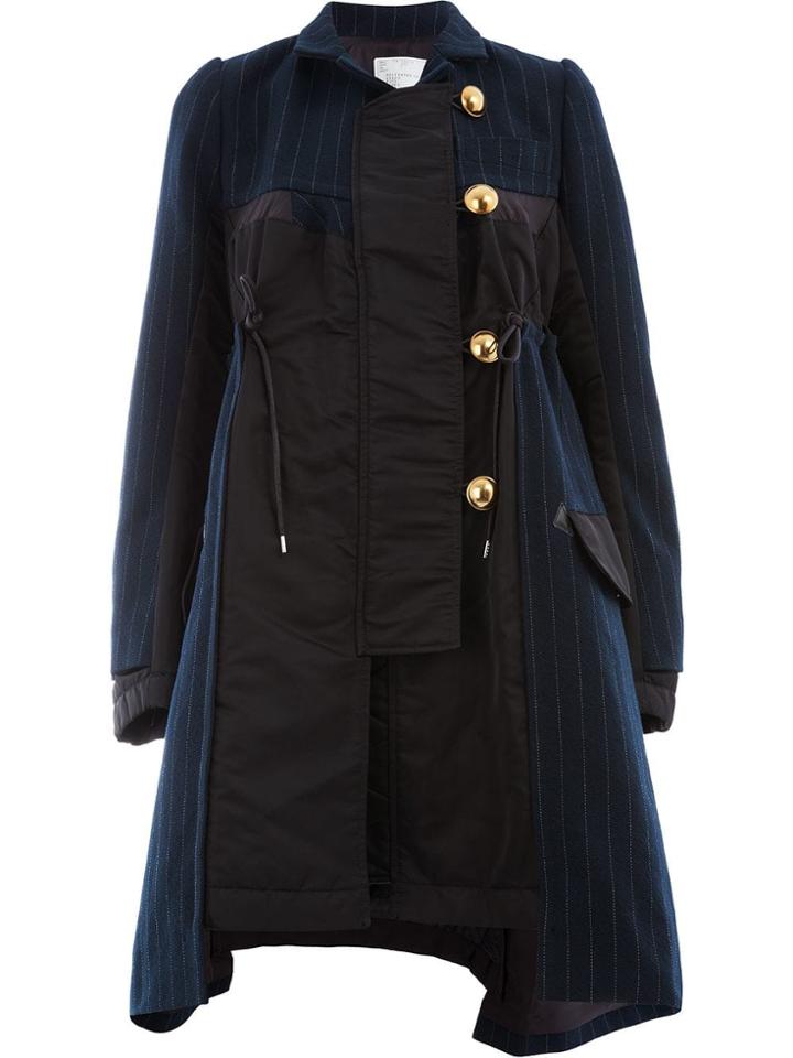 Sacai Sacai 1804016 202 Navyxblack Cupro/polyester/nylon/wool - Blue