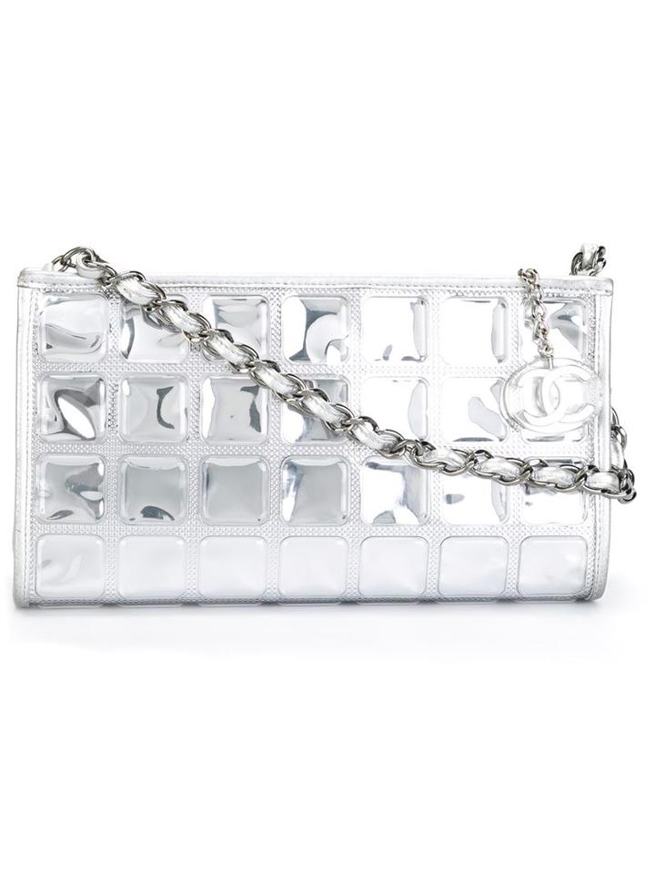 Chanel Vintage Embossed Metallic Shoulder Bag
