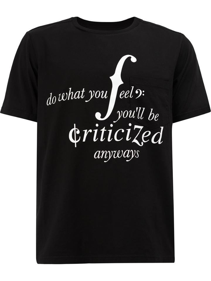 Takahiromiyashita The Soloist Do What You Feel T-shirt - Black