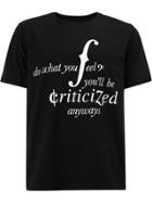 Takahiromiyashita The Soloist Do What You Feel T-shirt - Black