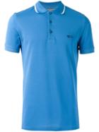 Burberry Contrast Detail Polo Shirt, Men's, Size: Xl, Blue, Cotton