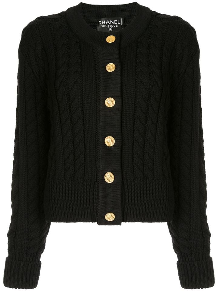 Chanel Pre-owned Cable Knit Cardigan - Do Not Use - Beige