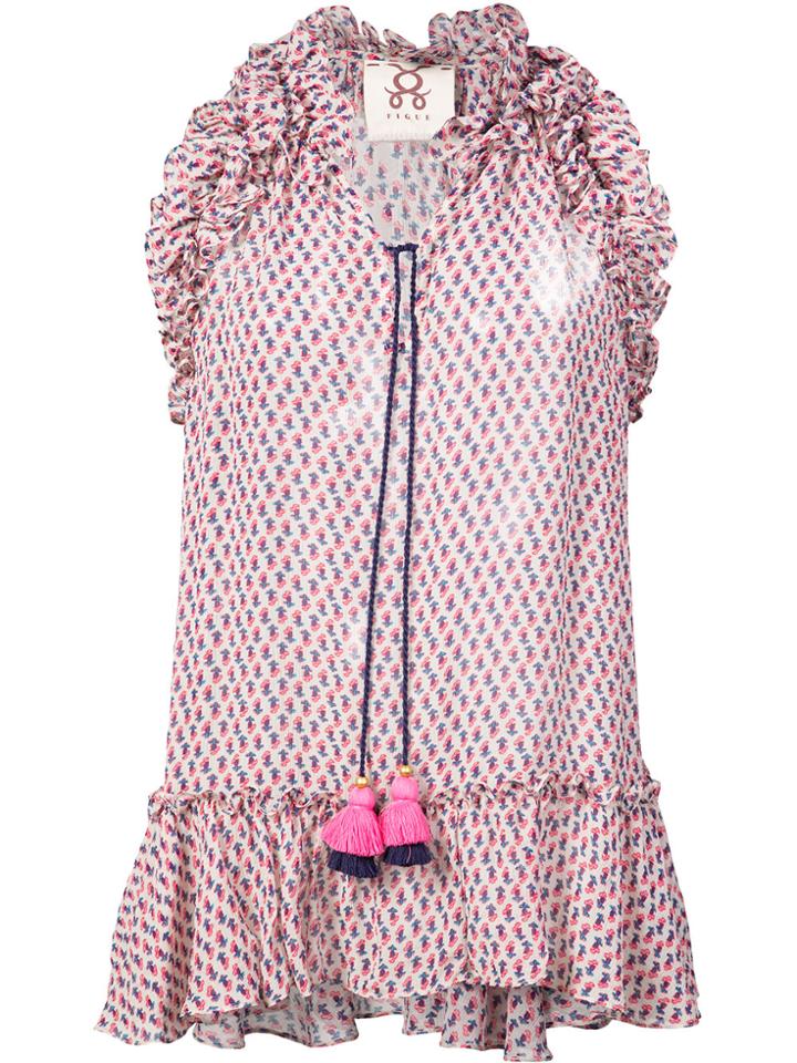 Figue Vera Ruffled Top - White