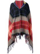 Sonia Rykiel Oversized Tartan Scarf - Black