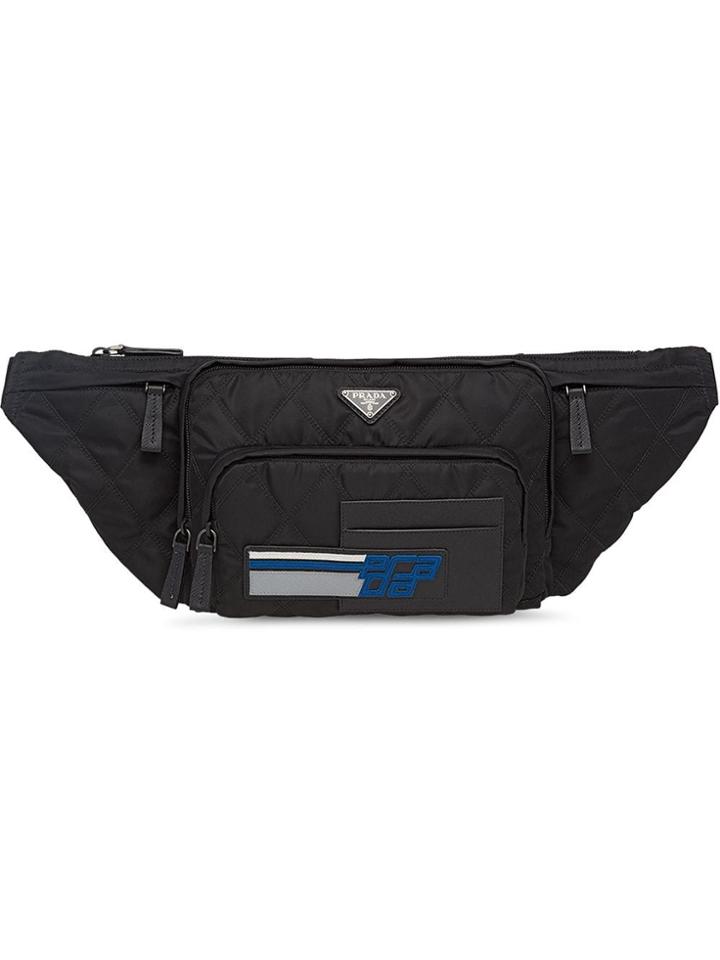 Prada Branded Belt Bag - Black