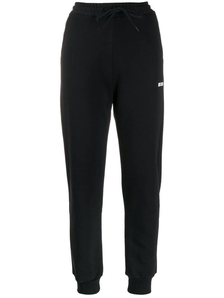 Msgm Logo Trackpants - Black