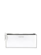 Calvin Klein Logo Print Wallet - Silver