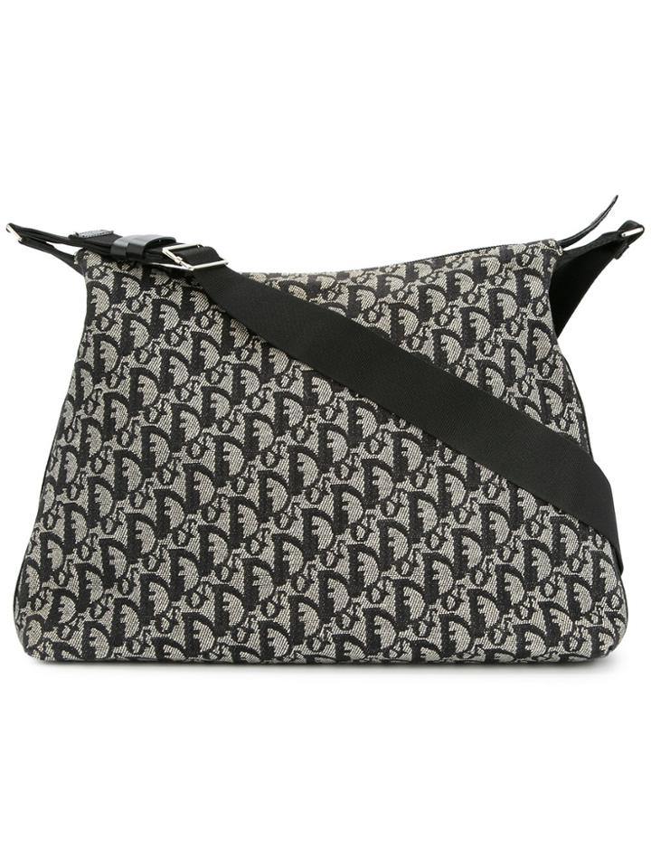 Christian Dior Vintage Trotter Pattern Shoulder Bag - Grey