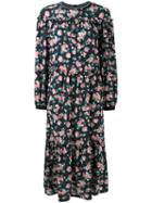 Mother Of Pearl - Floral-print Georgette Dress - Women - Silk - S/m, Black, Silk