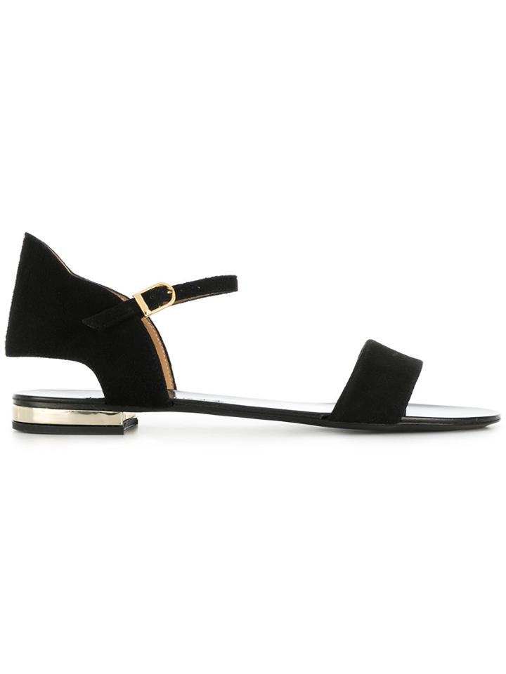 Marc Ellis Open-toe Buckle Sandals - Black