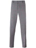 Bally Checked Tailored Trousers, Men's, Size: 46, Grey, Silk/cotton/wool