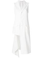 Yohji Yamamoto Sleeveless Asymmetric Shirt - White