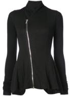 Rick Owens Lilies Slim-fit Asymmetric Zipped Jacket - Black