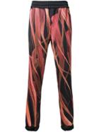 Nicopanda Fur Print Track Pants - Black