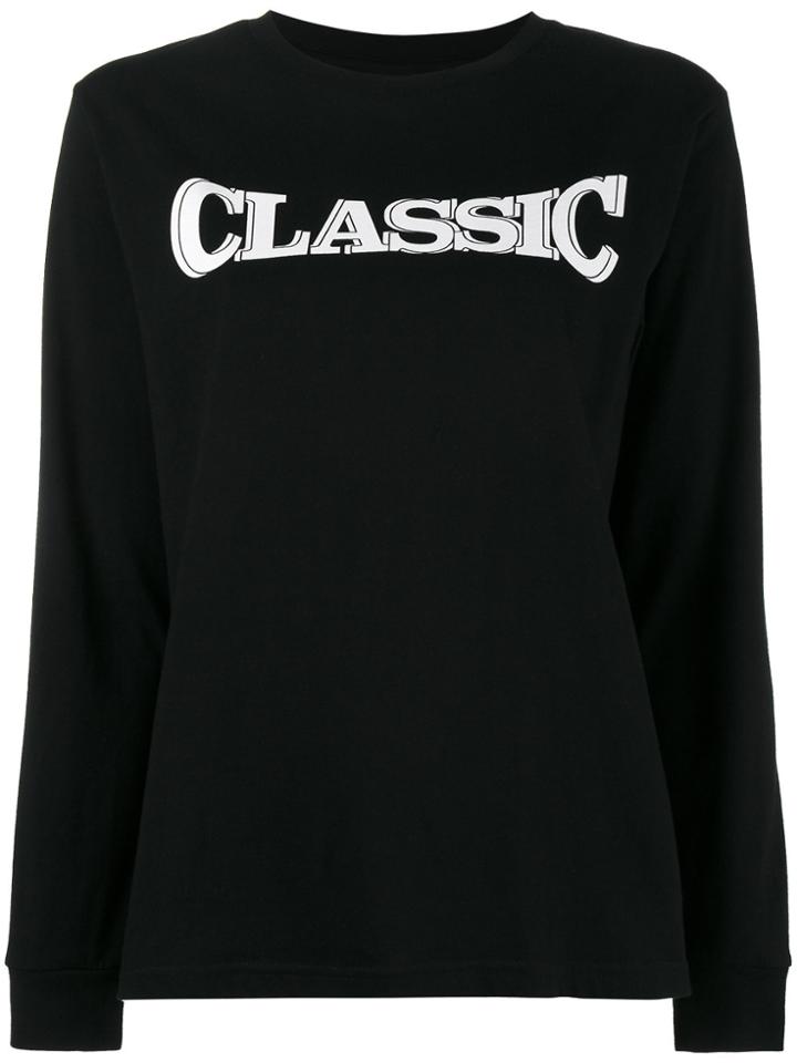 Ashley Williams Crew Neck T Shirt With Rear Print - Black