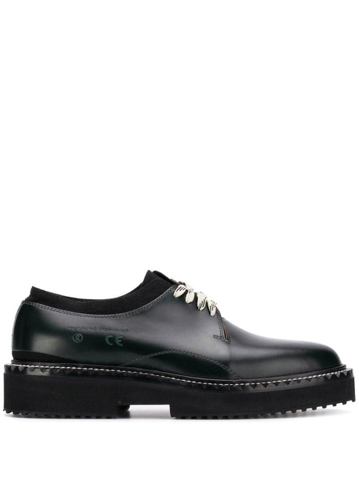 Oamc Ridged Sole Derby Shoes - Black