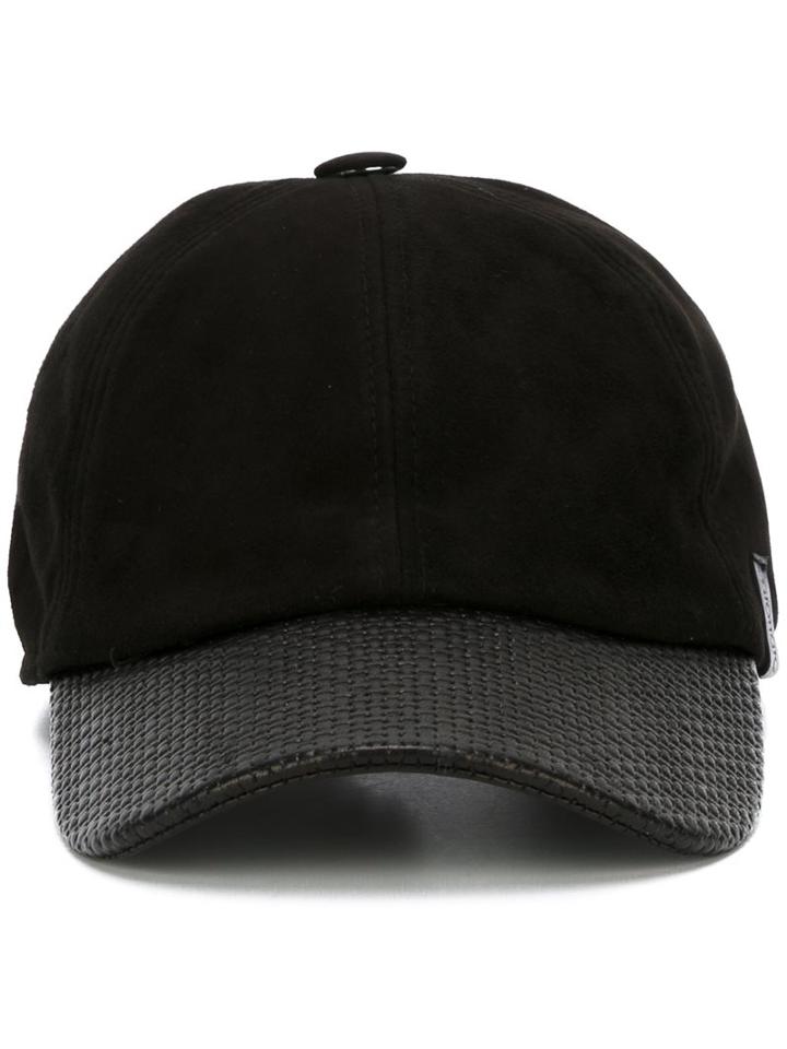 Giorgio Armani Leather Brim Baseball Cap