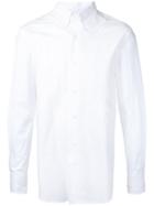 Collar Detail Shirt - Men - Cotton - 48, White, Cotton, General Idea