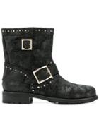 Jimmy Choo Star Embellished Boots - Black