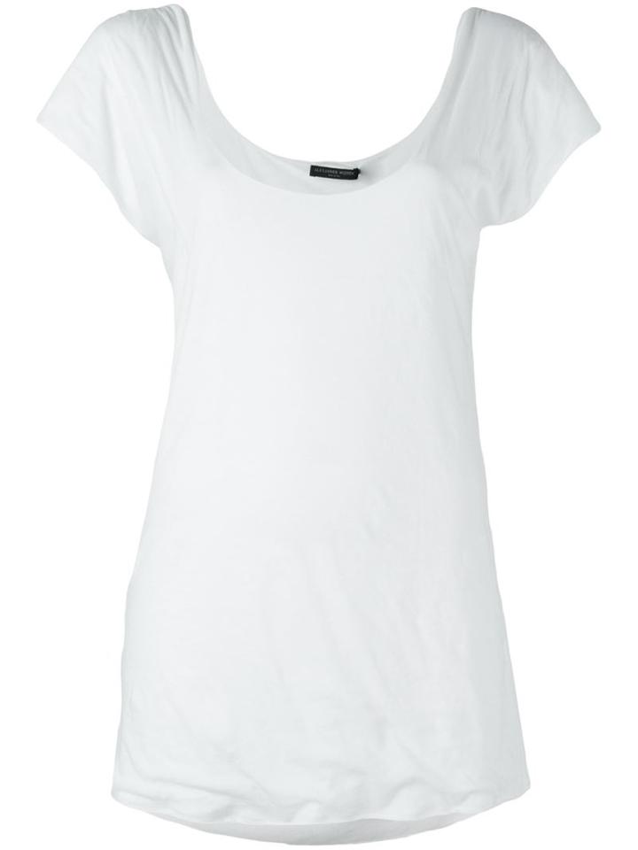 Alexander Mcqueen Scoop Neck Top, Women's, Size: 36, White, Cotton