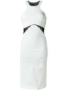 Tufi Duek Lace Inserts Midi Dress - White