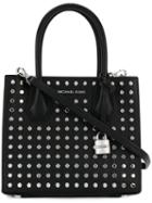Michael Michael Kors - Studded Boxy Tote - Women - Leather/metal - One Size, Black, Leather/metal