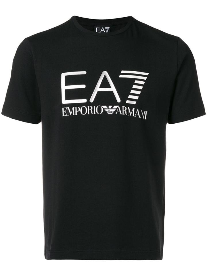 Ea7 Emporio Armani Metallic Logo T-shirt - Black