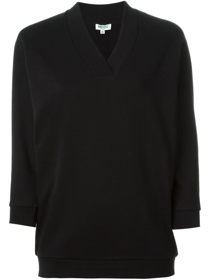 Kenzo - Kenzo Paris Print Sweatshirt - Women - Cotton - M, Black, Cotton