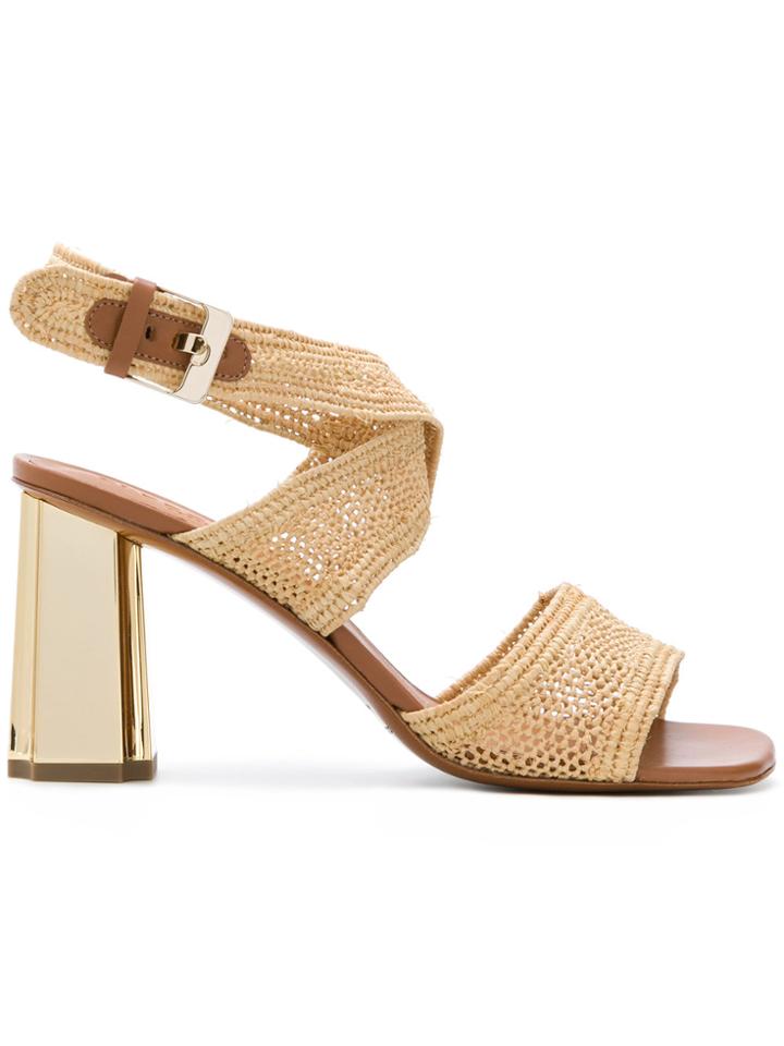 Robert Clergerie Woven Sandals - Nude & Neutrals