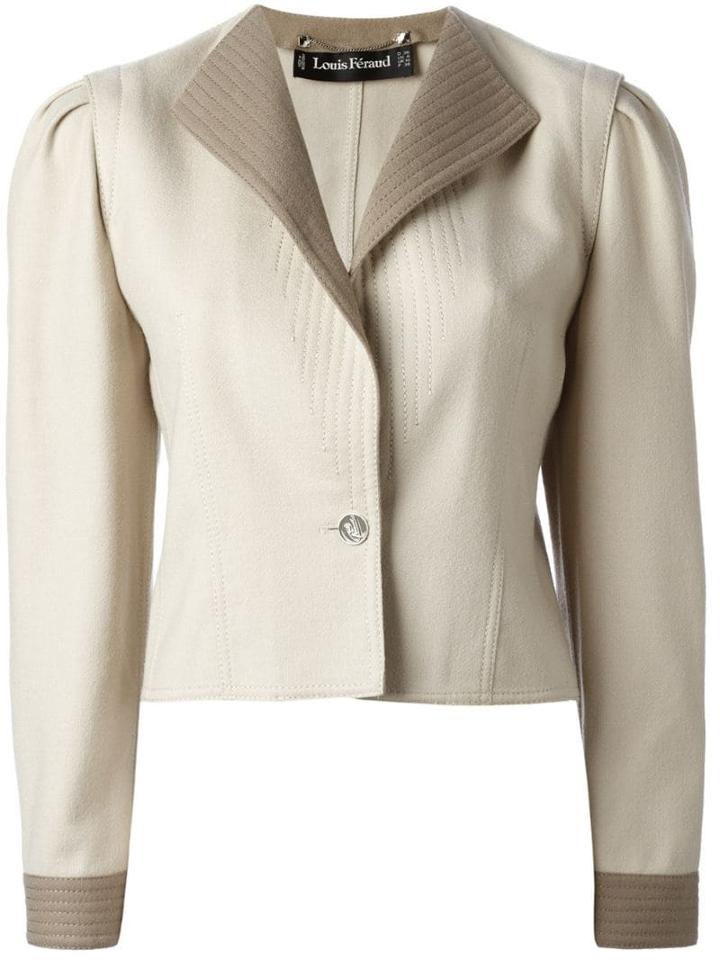 Louis Feraud Pre-owned Fitted Tonal Jacket - Neutrals