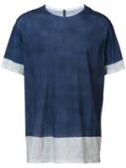 Attachment - Layered T-shirt - Men - Cotton - 3, Blue, Cotton