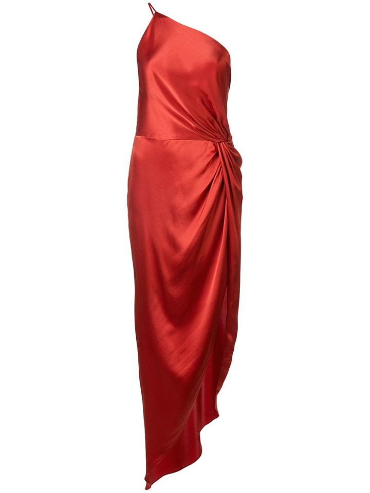 Michelle Mason Twist Knot Gown - Red