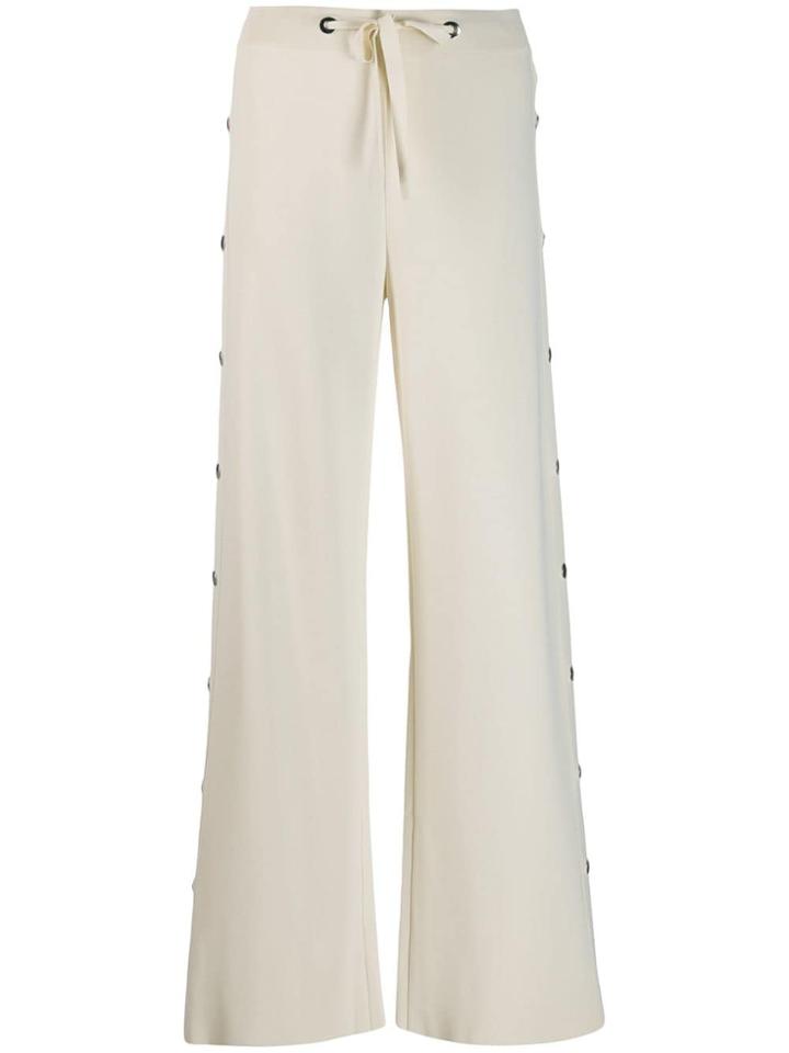 Mrz Snap-fastening Trousers - White