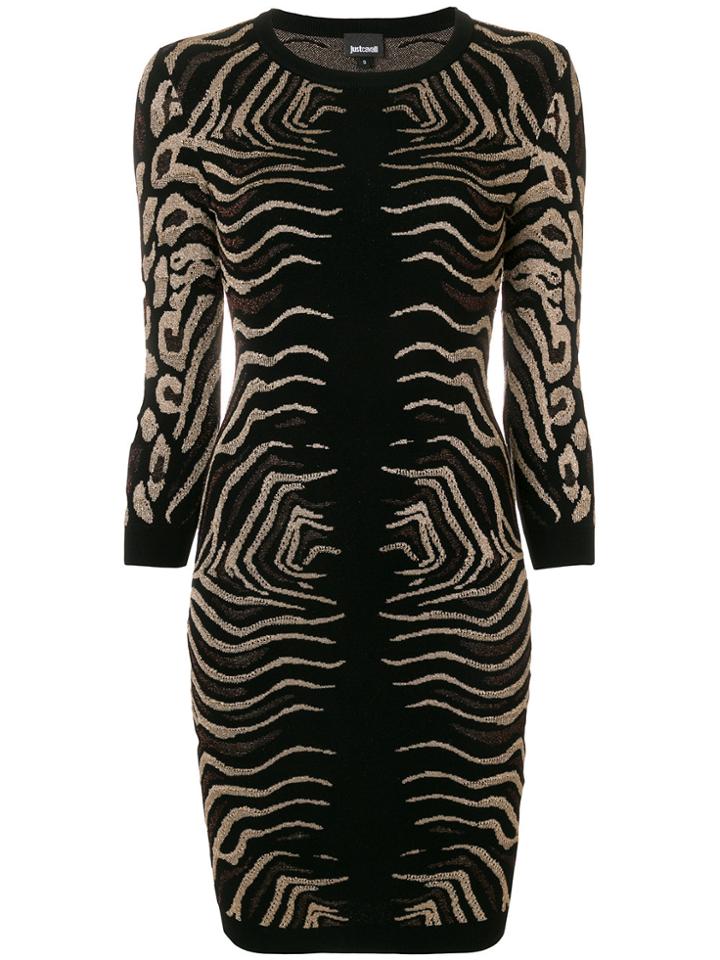 Just Cavalli Animal Print Dress - Black