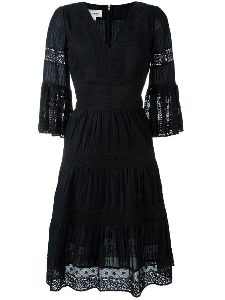 Temperley London 'desdemona' Dress, Women's, Size: 4, Black, Cotton